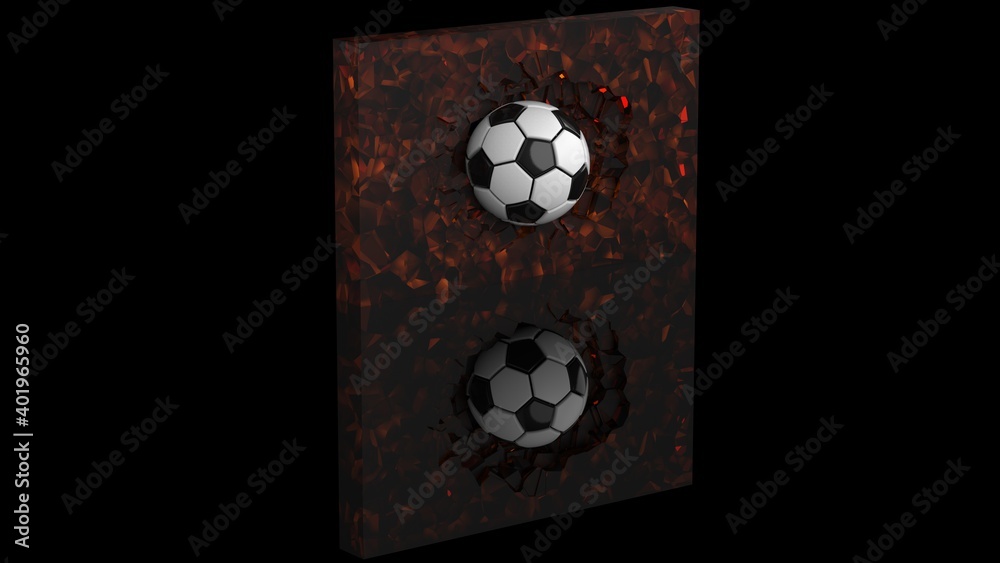 Soccer ball with Particles under Black Background. 3D sketch design and illustration. 3D CG. 3D high quality rendering. Soccer ball with Particles under Black Background. 3D sketch design and illustration. 3D CG. 3D high quality rendering.