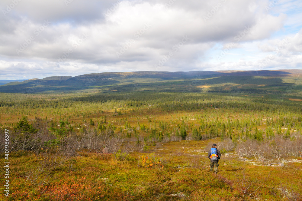 Näsfjället Nationalpark in Schweden im Herbst