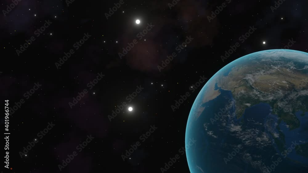 星雲が美しい地球の回転 星雲が美しい地球の回転