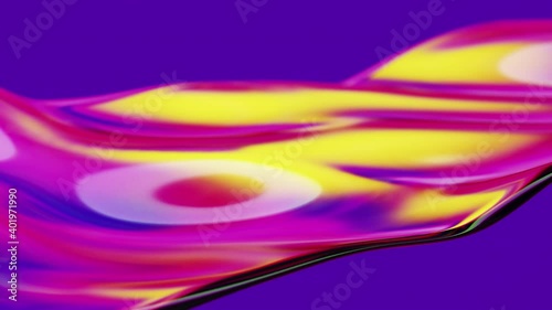 Abstract colorul wavy smooth color background. Vibrant concept liquid pattern
