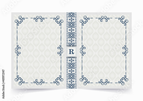 Ornamental book cover design