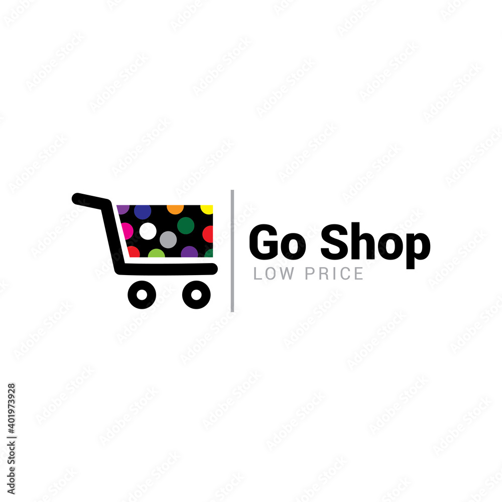 Go shop bag shopping logo icon vector template. Go shop bag shopping logo icon vector template.