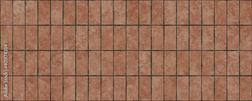 Red terracotta floor tile texture background