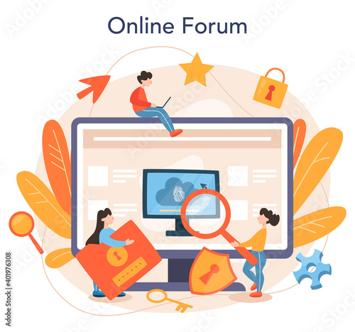 Cyber or web security specialist online service or platform