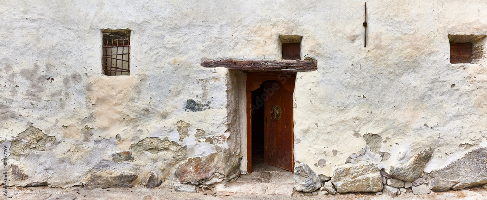 Beautiful old cowshed in South Tyrol, Italy.