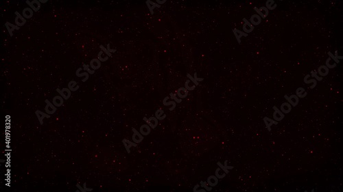 Slow motion of red stars.
