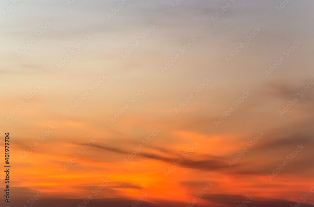 clouds in sky display sunset background
