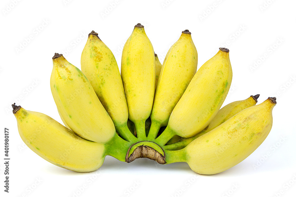 Banana Namwa isolated on a white background