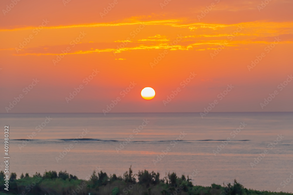 Obraz premium 美しい日の出