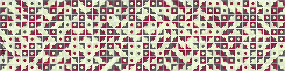 Abstract Geometric Pattern generative computational art illustration