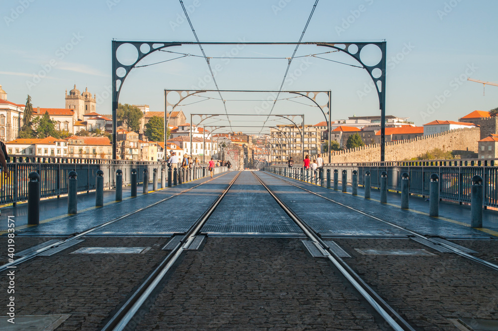 Bridge over the Douro river in Porto, Portugal