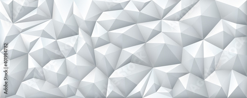 Fototapeta Naklejka Na Ścianę i Meble -  Polygon Abstract Polygonal Geometric Triangle Background, vector illustration wide.
