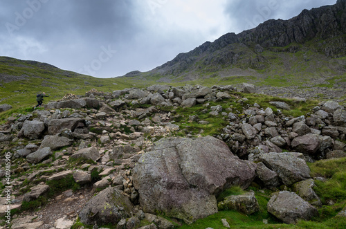 On the slopes of Scafell Pike, England's tallest mountain in the Lake District, Cumbria © Jelana M