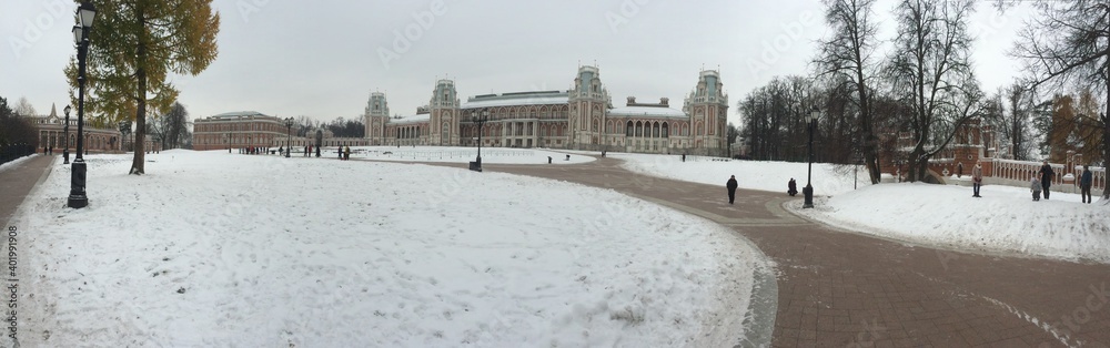 snow winter Moscow Tsaritsyno Museum-Reserve Historical Landscaped Park Bazhenov snow winter Moscow Tsaritsyno Museum-Reserve Historical Landscaped Park Bazhenov