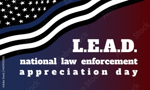 National Law Enforcement Appreciation Day - banner, poster, card 