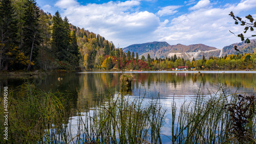 The view that effects us with the fascinating view of the lake and green nature. As additional information, the name of this lake is Karagol and it is located in Artvin/Turkey
