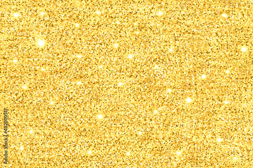 Gold glittery texture. Luxury abstract design element. Gold glitter