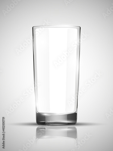 Glass for cold drink. Bright soda. A glass for lemonade or Cold iced tea. Bar with a glass for cocktail
