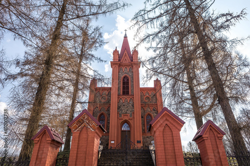 Church of St Anne in Dukstos, Lithuania photo