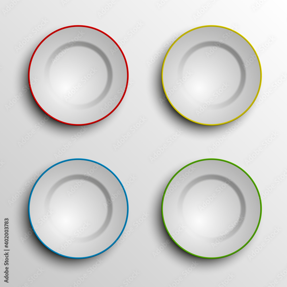 plate, spoon and fork isolated on napkin background illustration plate, spoon and fork isolated on napkin background illustration