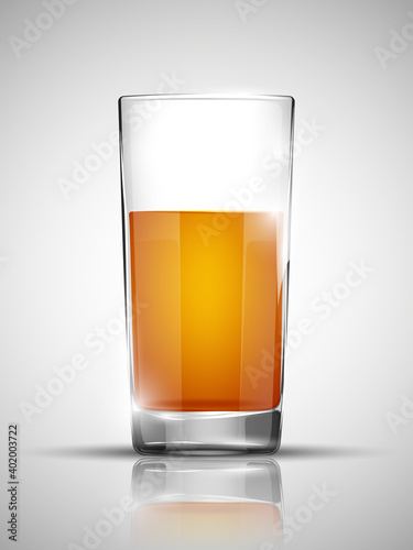 Glass with cold drink. Bright soda. A glass of lemonade. Cold iced tea. Bar with a glass of cocktail