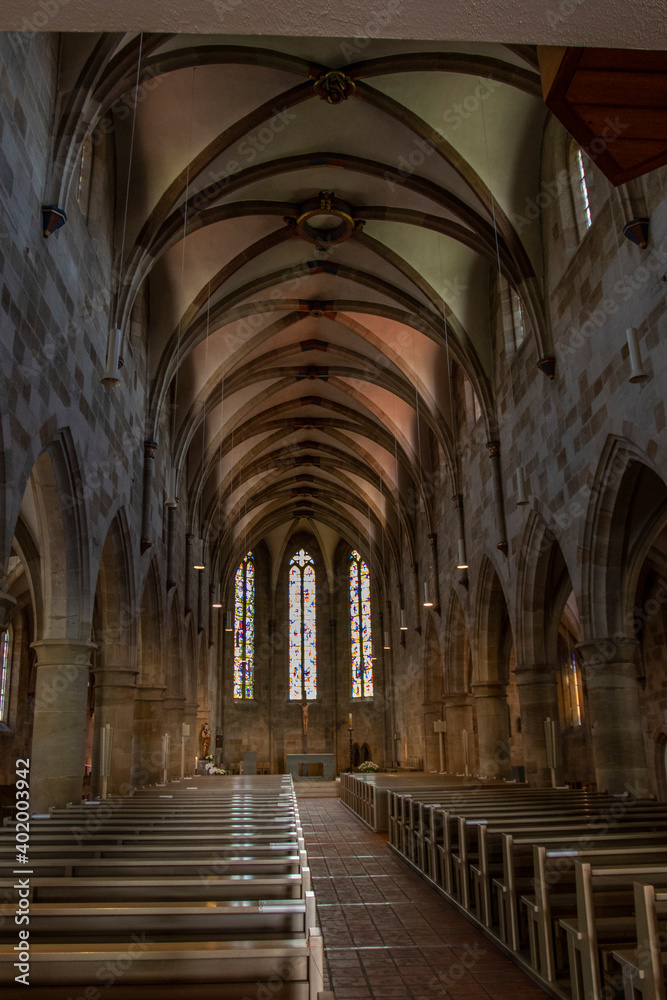 katholisches Münster St. Paul, Esslingen am Neckar, Baden-Württemberg