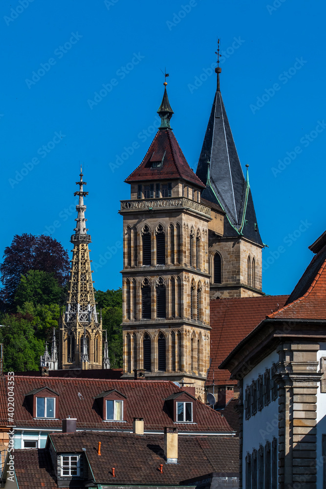Stadtkirche St. Dionys und Frauenkirche, Esslingen am Neckar, Baden-Württemberg