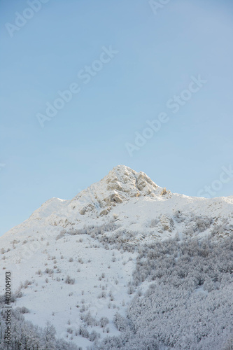 View of the Picos the Europa from Sotres village, near to Bulnes.