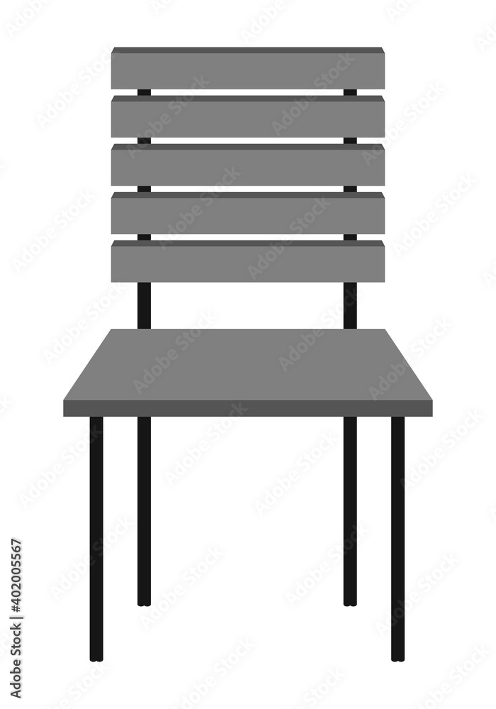 Chair icon vector. Front view illustration isolated on white background. Chair icon vector. Front view illustration isolated on white background.