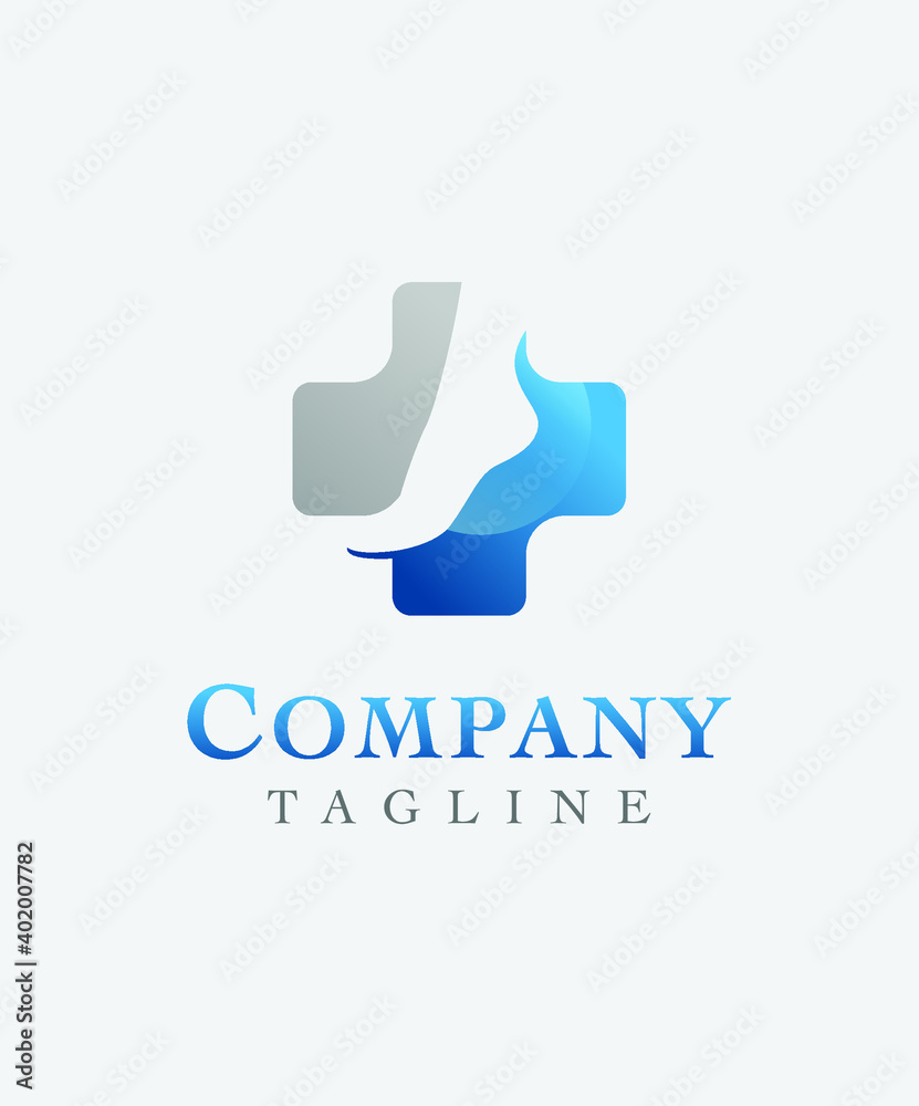 Foot Doctor Company Blue elegant logo Foot Doctor Company Blue elegant logo