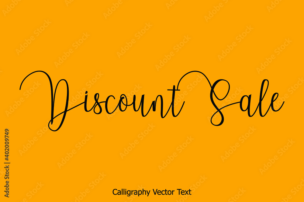 Fototapeta premium Discount Sale Typography Text For Sale Banners Flyers and Templates