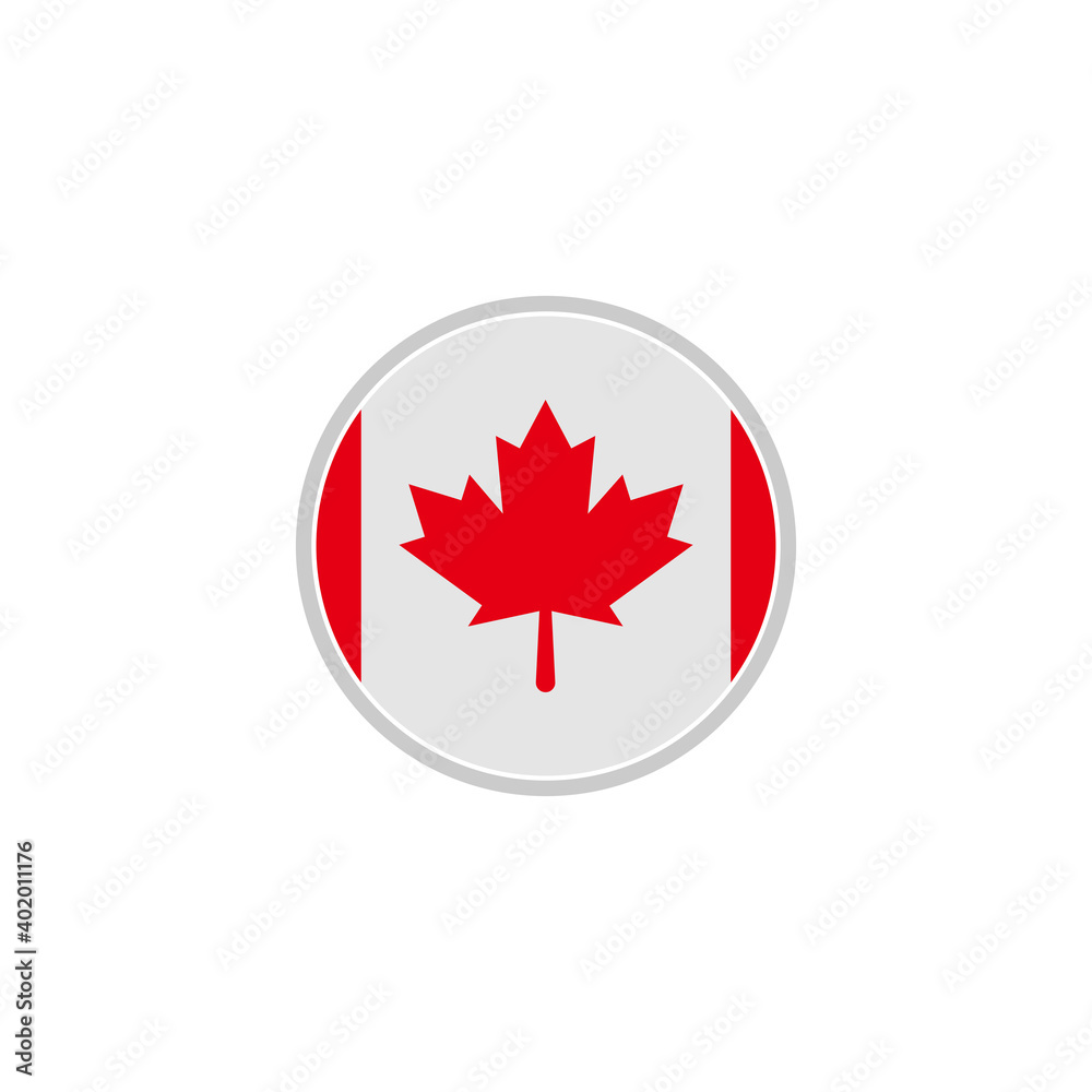 Canada icon set flags vector symbol of country Canada icon set flags vector symbol of country