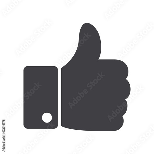 Like icon, hand like, thumb up love symbol. Like symbol, seal of approval.
