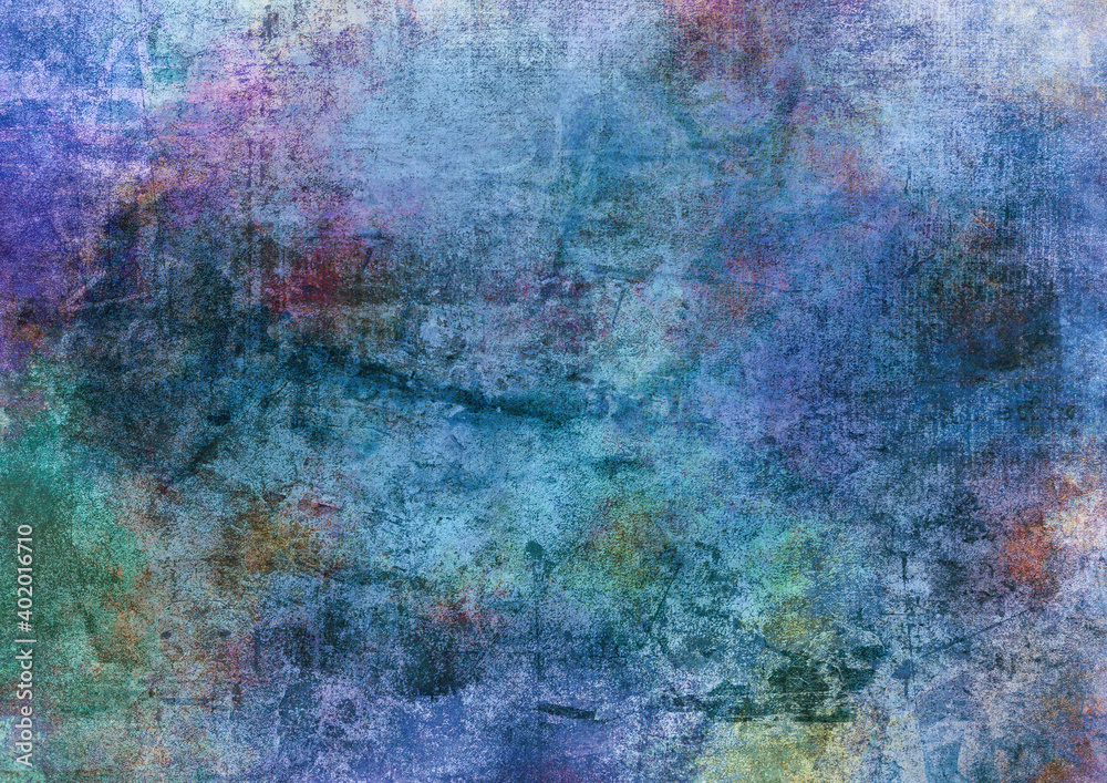 Fototapeta premium Watercolor fantastic and grungy background 