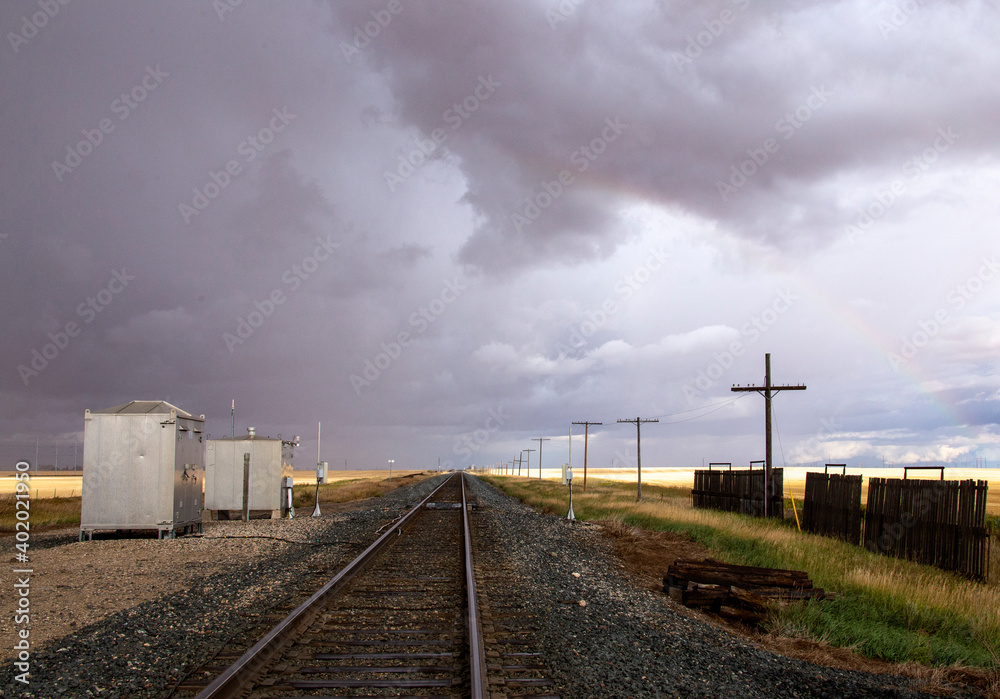 Fototapeta premium Prairie Storm Clouds Canada