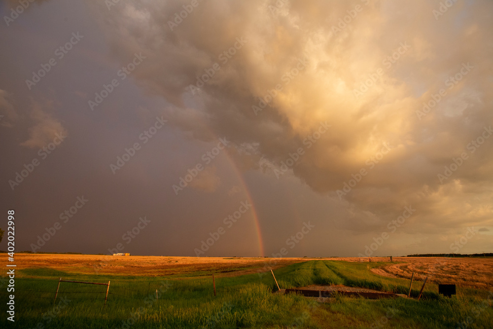 Prairie Storm Clouds Sunset