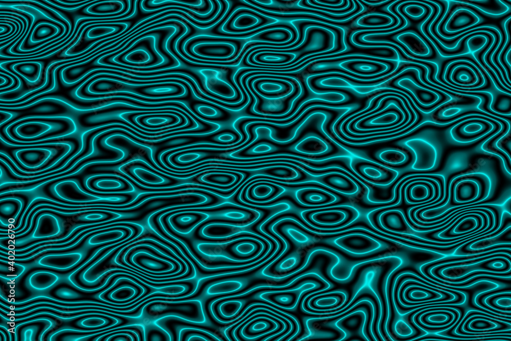 Abstract background with curves of glowing neon lines and different shapes. Abstract background with curves of glowing neon lines and different shapes.