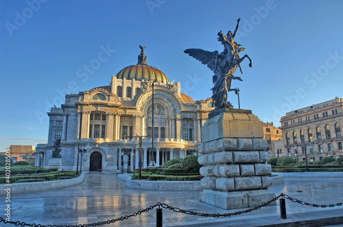 The Palacio de Bellas Artes (Palace of Fine Arts) in Mexico City. photo