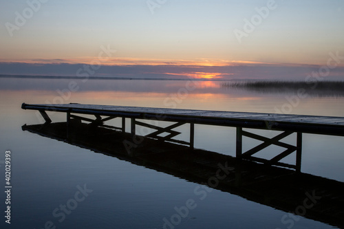 Sunrise Northern Lake Dock © pictureguy32