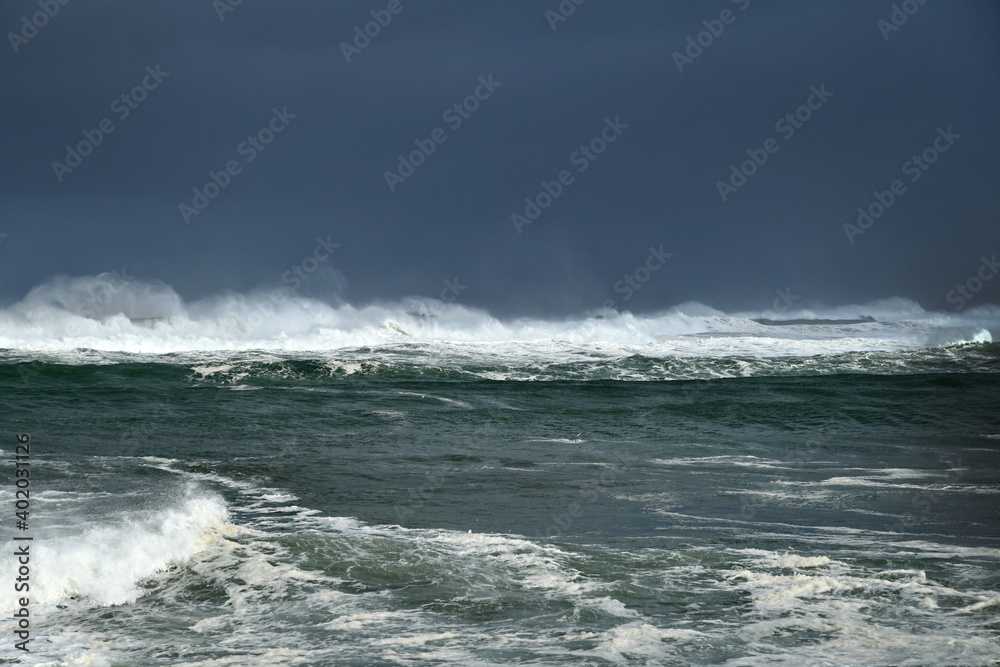sea ​​waves, marine storm, swell