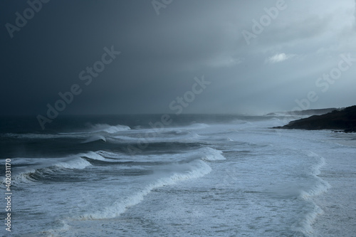 Fototapeta Naklejka Na Ścianę i Meble -  sea ​​waves, marine storm, swell