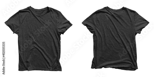 Heather Black T-Shirt (Front & Back)