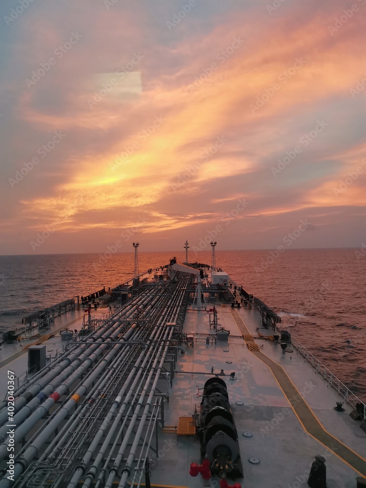 Obraz premium sunset at the pier