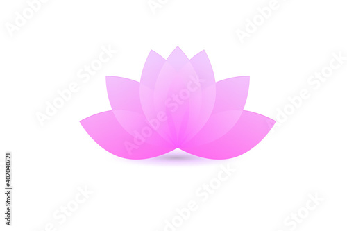 Fototapeta Naklejka Na Ścianę i Meble -  Lotus flower logo vector