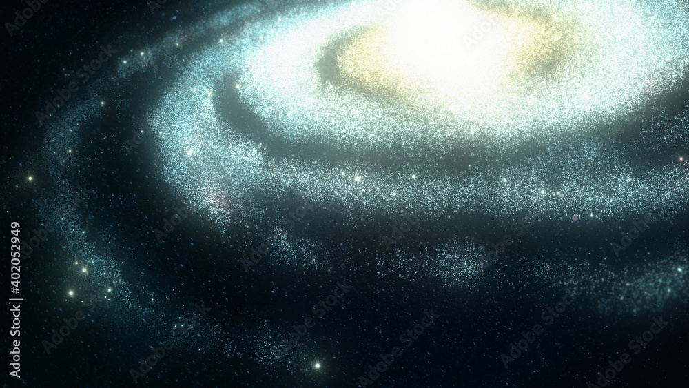 Milky way galaxy arms tilt shift