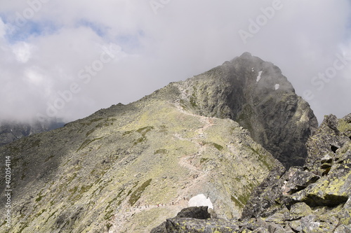 Fototapeta Naklejka Na Ścianę i Meble -  Rysy, Tatry Słowackie, szczyty Tatr Wysokich, TANAP