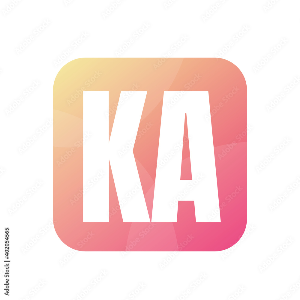 KA Letter Logo Design With Simple style KA Letter Logo Design With Simple style
