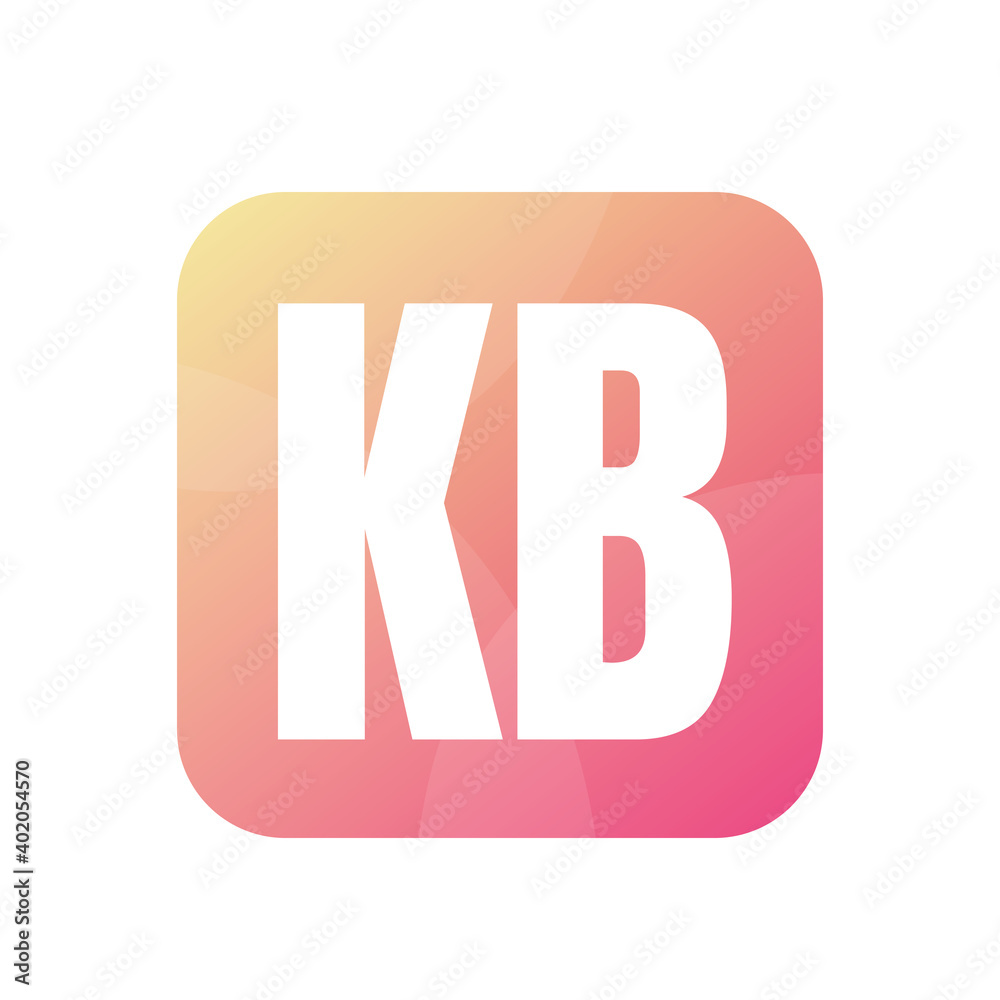 KB Letter Logo Design With Simple style KB Letter Logo Design With Simple style