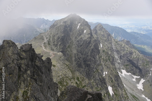 Fototapeta Naklejka Na Ścianę i Meble -  Rysy, Tatry Słowackie, szczyty Tatr Wysokich, TANAP