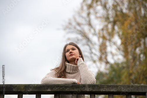 woman on the bridge